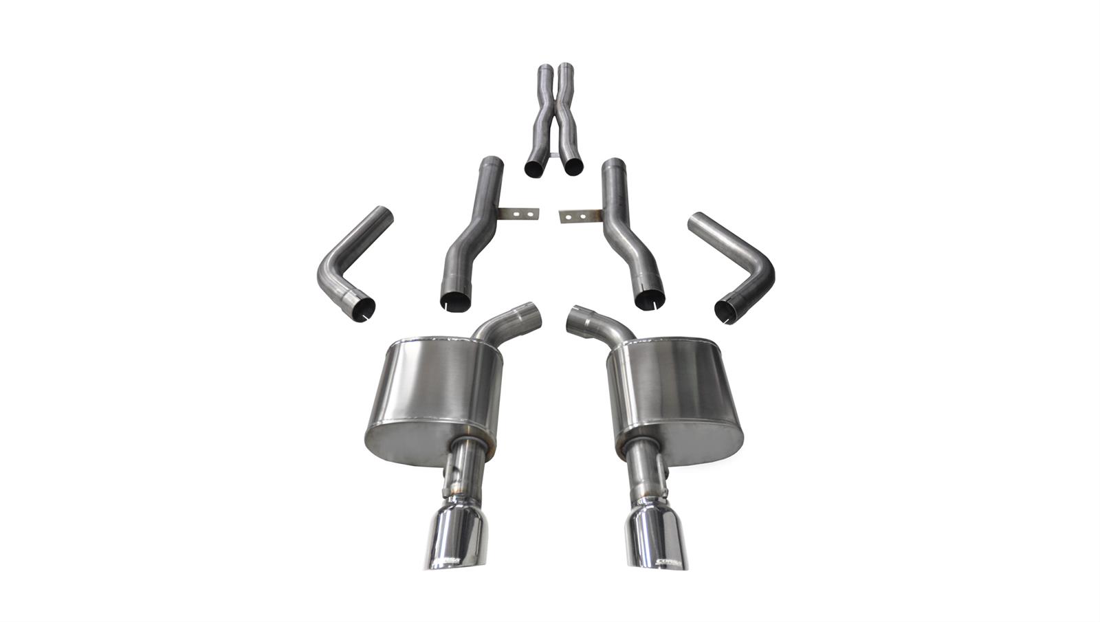 Corsa Xtreme Exhaust System Polished Tip 15-up Charger 6.2L 6.4L - Click Image to Close